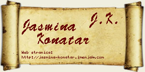 Jasmina Konatar vizit kartica